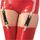 Pereche Bretele din latex negru, LateX