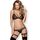 Set Lenjerie Intima Obsessive 855 Sensuelle Jarretel - Negru