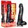 Dildo XXL, Icon Brands "Falcon Big Black Cock Twizted" 30,5 cm - Negru
