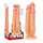 Dildo Iconbrands "Massive Triple Threat 3" 31 cm - Natural