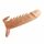 Prelungitor penis cu tepi, Extended Sleeve, Emmitt Flesh, 16 cm