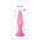 First Plug, dop anal cu ventuza din silicon, Glamy, Roz, Large, 15cm