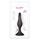 Plug Anal cu Ventuză Negru, Glamy, 11,5 cm, negru, (S)