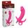 Vibrator triplu Sweet Breeze Roz Chisa Novelties 3 capete - vedere frontala