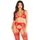 Set Lenjerie Intima Glamour Leg Avenue -Rosu