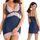 Set Cămasa de Noapte si Bikini Selina Cashmir - Albastru