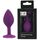 ​Dop anal din silicon Toosh, mic, violet, 7,4 cm, Small