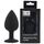 ​Dop anal din silicon Toosh, mare, negru, 9,4 cm, Large