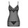 Set Neglije si Bikini Plasa Obsessive, 852-Che-1 - Negru