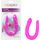Dildo Dublu Double Dong AC/DC Dong, Silicon - Roz satinat, 31 cm