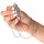 Mini Vibrator Glont cu lant, One Shot, Elys, Argintiu