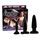 Set Butt Plug Sexi Sweets »Liquorice Dip« Negru
