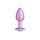 Dildo Iridescent Pink Small - vedere frontala