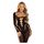 Opaque Cut-Out Footless Bodystocking Black - vedere frontala