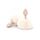 Enchanting Bunnytail Buttplug White - vedere frontala