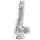 Dildo Transparent TPE 16 cm cu Ventuza - ToyJoy Get Real Clear - vedere frontala