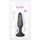 Plug anal GLAMY mic, silicon, negru - 11,5 cm
