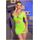 Lenjerie sexy, Rochie decupata Chilirose, material 4D, Verde