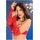 Manusi din Satin cu Broderie si Perle Chilirose - Rosu