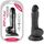 Dildo Realistic Mr Rude Compact, Negru, 18 cm