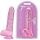 Dildo Loving Joy, cu testicule, Roz, 19 cm