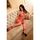 Bodystocking plasa rosu cu decupaje Rene Rofe, S-L_ vedere pe canapea