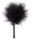 Puf Secret Play »Mini Black Feather Marabou« - Negru_FRONTAL
