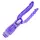 Vibrator Dublu anal si vaginal, 25cm, violet