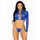 Leg Avenue 81657 Seamless Crop Top String Albastru - Set 2 Piese Vedere Generala
