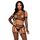 Leg Avenue 89301 Ciorapi Portjartier Plasa Negri 94% Nailon - Detaliu Model Wide Fishnet