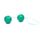 Bile Vaginale Duo Balls, Verde, bile Geisha duble conectate prin snur de recuperare