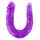 Dildo Dublu BAILE Double Dildo Jelly Lila - imagine 1