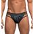 Male Power Strappy Thong - Blue/Black