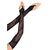 Floral Net Extra Long Gauntlet Arm Warmers, Black