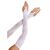 Floral Net Extra Long Gauntlet Arm Warmers, ALB