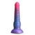 Dildo striat cu ventuza NS Novelties Colours Stacked albastru, vedere din fata