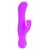 Vibrator rabbit Double Dancer Posh CalExotics roz, vedere completa cu urechi de iepuras