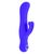 Vibrator rabbit Double Dancer Posh CalExotics mov, vedere completa cu urechi de iepuras