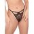 String brodat cu bretele incrucisate Sophie Daring Intimates negru, vedere din fata
