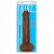 Dildo fin cu testicule Thinz 8 inch by Curve, maro, cutia originala 8 inch Slim Dong w/Balls Chocolate