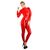 Catsuit Bodystocking Latex - Rosu - detaliu design