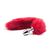 Butt Plug Anal Toyz4Lovers "Fox Tail" 7 cm - Rosu - vedere frontala