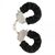 Catuse Plus ToyJoy "Furry Fun Cuffs" Negru