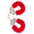 Catuse Plus ToyJoy "Furry Fun Cuffs" Rosu