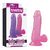 Dildo realist Jelly Pink Roz Small Lovetoy 16 cm - vedere frontala