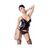 Set Corset si Chiloti Shibari Demoniq - Negru