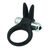 Inel cu Vibratii Toyz4Lovers "Rabbit" Negru - vedere frontala
