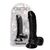 Dildo cu scrot Toyz4Lovers "Michelangelo" 16,5 cm - Negru - vedere frontala