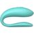Vibrator Cupluri We-Vibe "Sync Lite Aqua" 7,8 cm - Turcoaz - vedere frontala