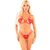 Set Lenjerie Intima Hearts Design Leg Avenue - Rosu